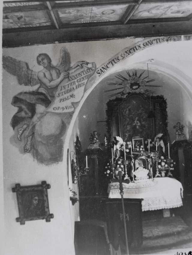 Interiér kaple Nejsvětější Trojice